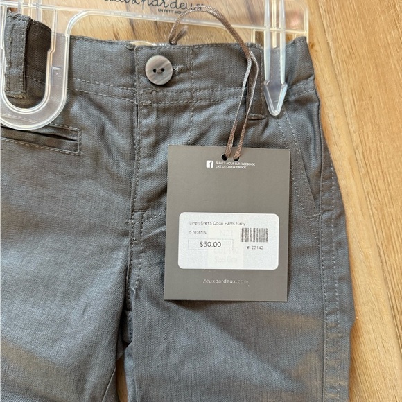 🆕 Deux Par Deux Gray Button Down Shirt with Vest and Pants 3-pc Set - Picture 3 of 3